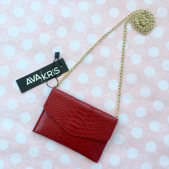 Meg CC Holder Crossbody Ruby Red - Picture 1 of 6